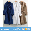 Günstige weiße Kimono dünne Mikrofaser Korallen Fleece Hotel Paare Bademantel Set